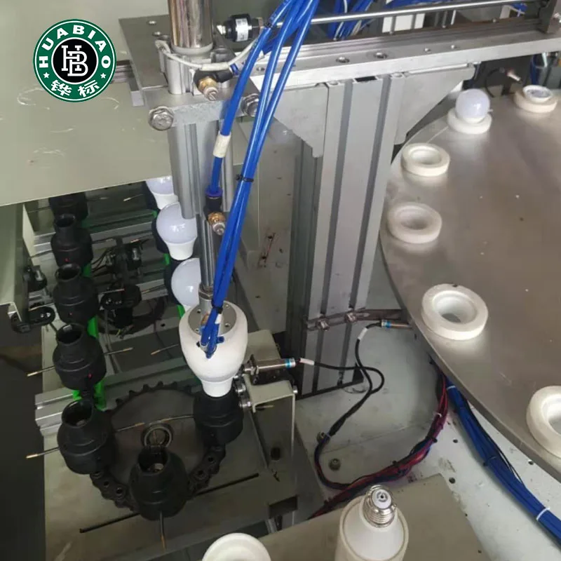 
yue dong E27/E14/B22 LED Bulb PCB Board Pressing robot Machine automatic led bulb punching machine 