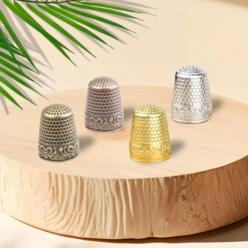 Antique Fingertip Shield Quilting Accessories Metal Fingertip Protector Sewing Thimbles