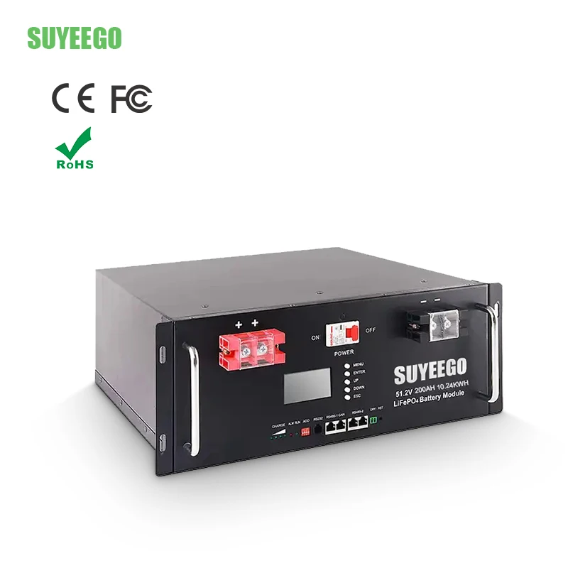 SUYEEGO 48v lithium battery rechargeable 100ah 200ah 300ah solar lifepo4 batteries 6000 cycle long life for solar energy storage