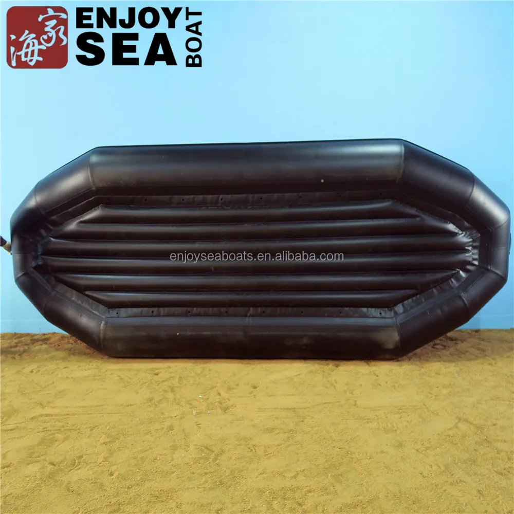 Red PVC/Hypalon rafts 8-10 person river raft high speed 5m inflatable boat strong rafting boat