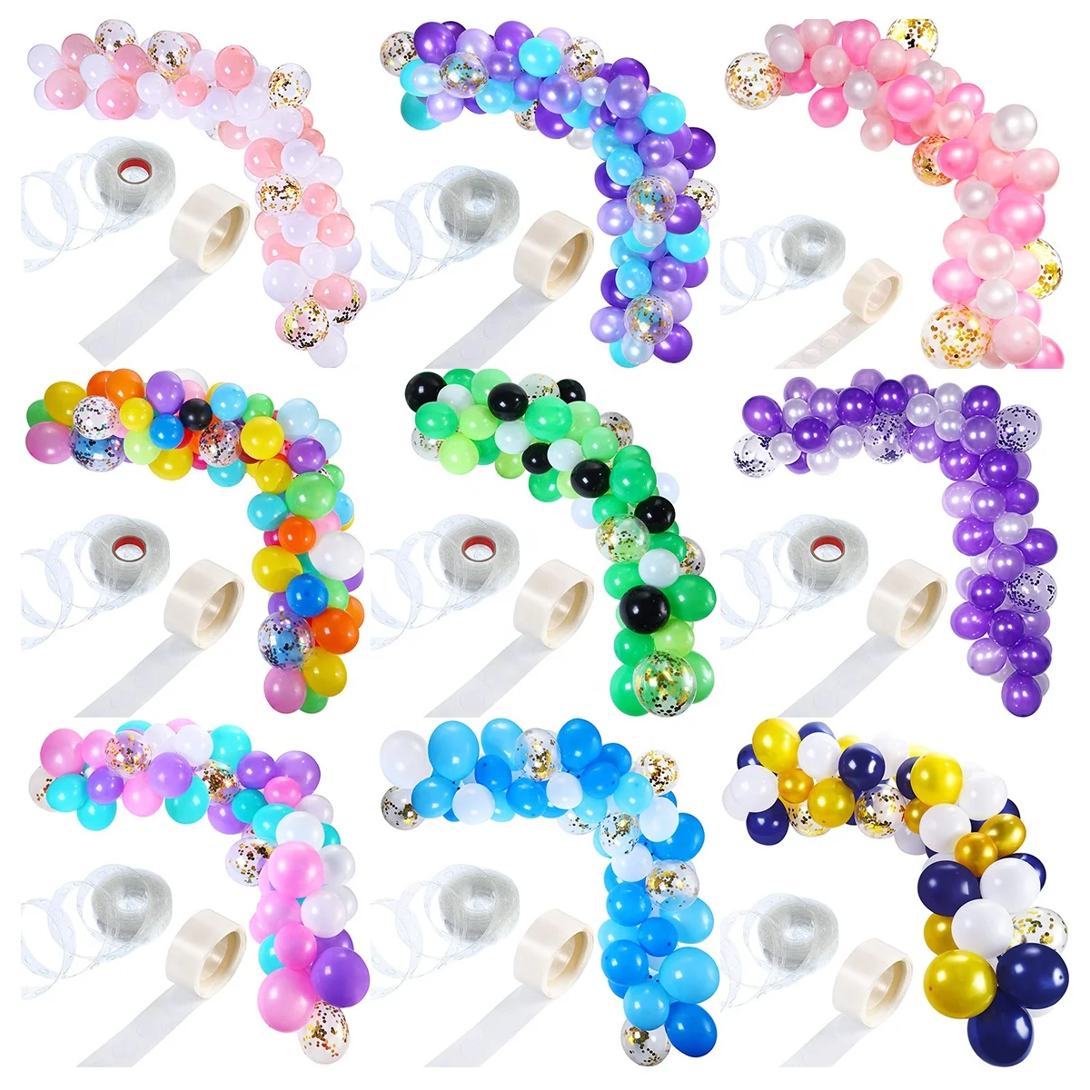 PARTYCOOL Diy украшение для свадьбы, дня рождения, вечеринки, детский душ, день рождения, декоративный шар, арка, комплект гирлянды, украшения