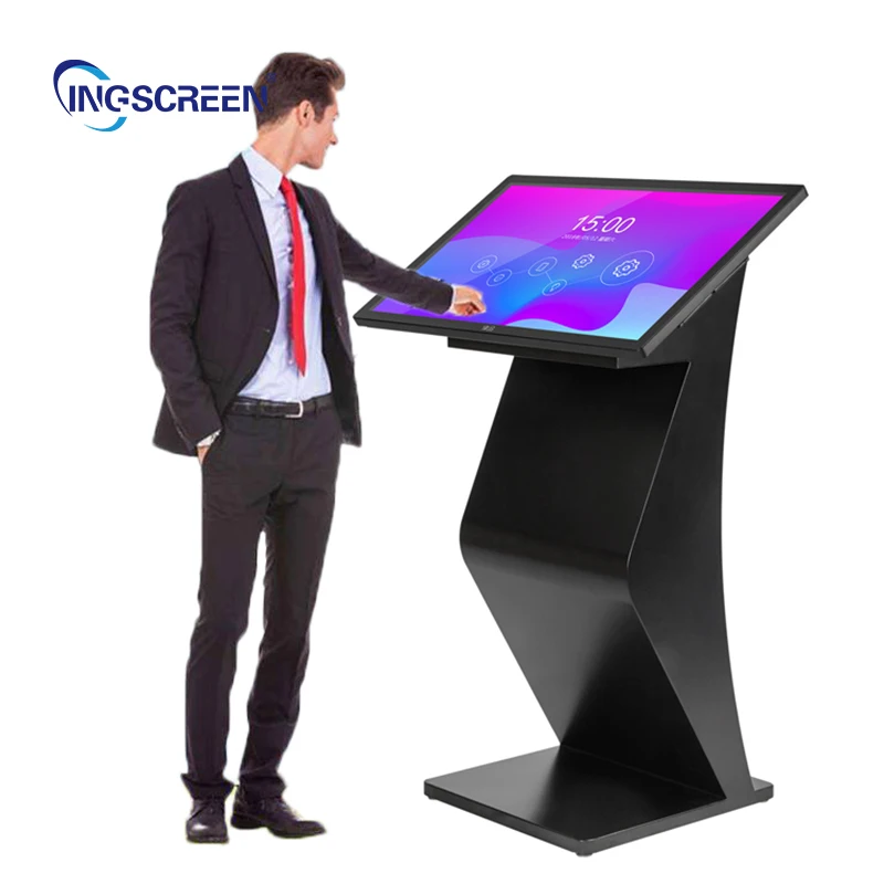Ingscreen 32 43 дюймов Напольный 4K интерактивный сенсорный экран K-типа базовый монитор для android wifi дисплей рекламный киоск