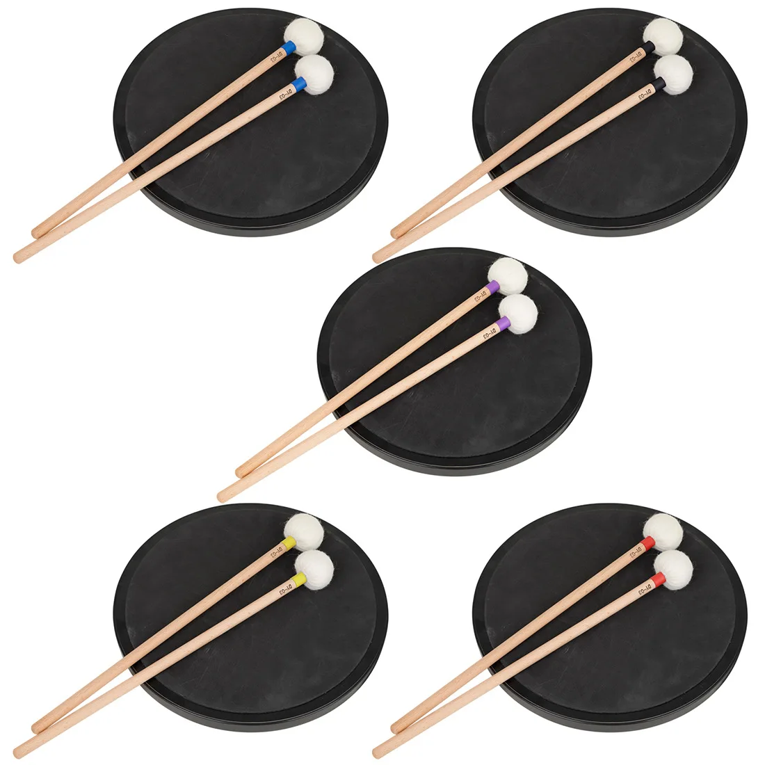 Wooden pole, white felt head, timpani drum hammer, maple wood drum hammer, marching drum, drum hammer, drum stick