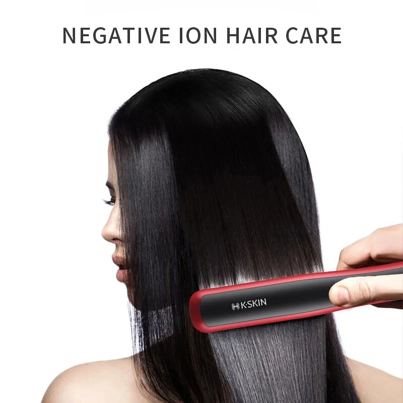 KSKIN new design private label ceramic coating hair straightener