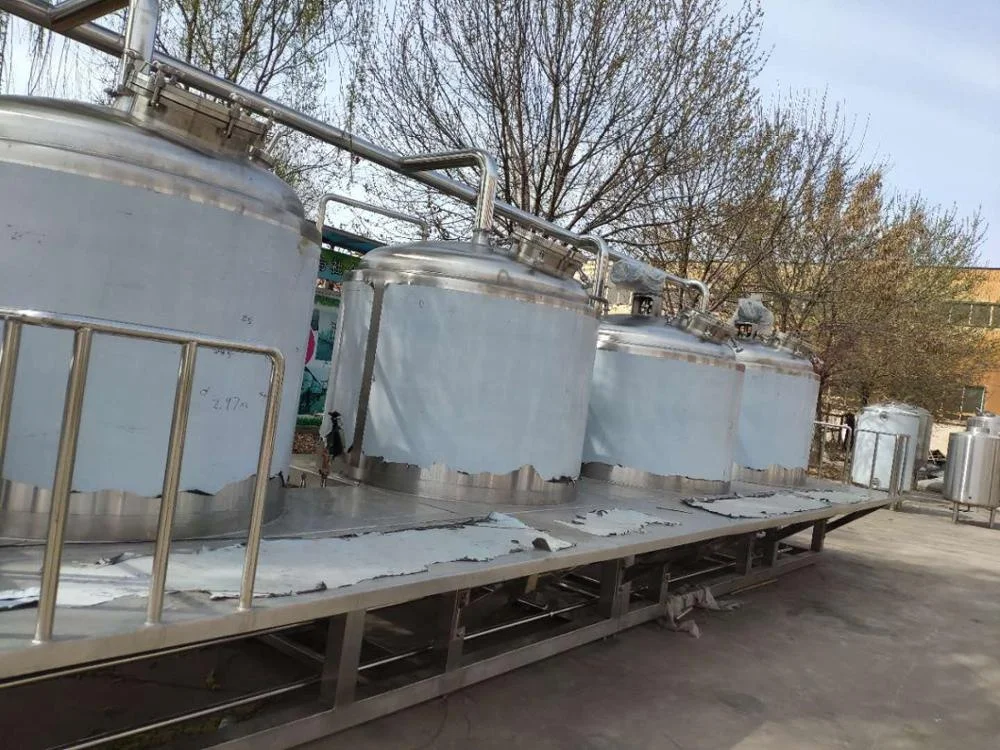 1000L 2000L Mash Tun Lauter Tun Boiling Kettle Whirlpool Tun 4 vessels Brewhouse System