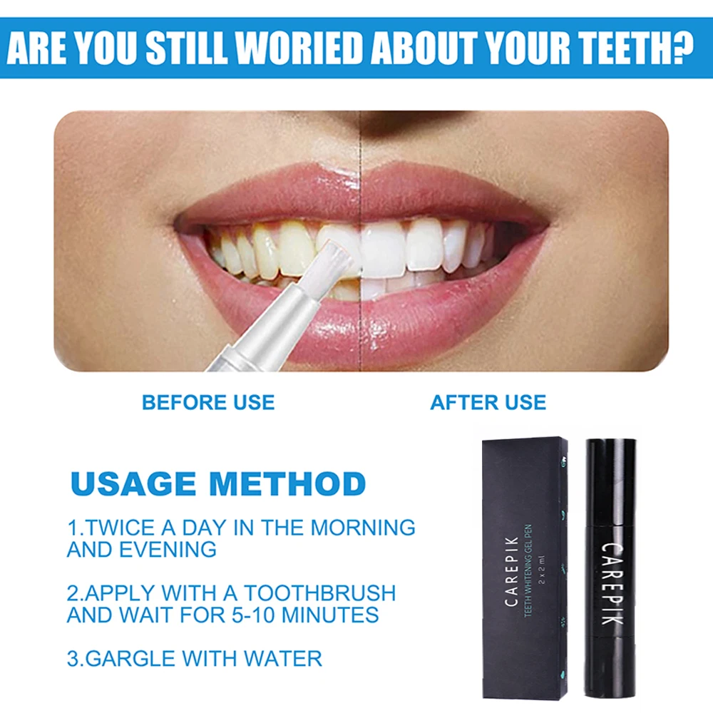 Hot Selling Products Wholesale Teeth Whiten Pen Best Teeth Whiting Gel Pen Whitening Led Pens 44% Peroxide