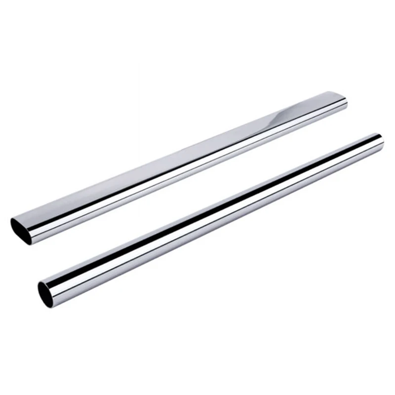 Wholesale Furniture Tube Wardrobe Closet Rod Hanging Rail Oval Round Wardrobe Steel Tube