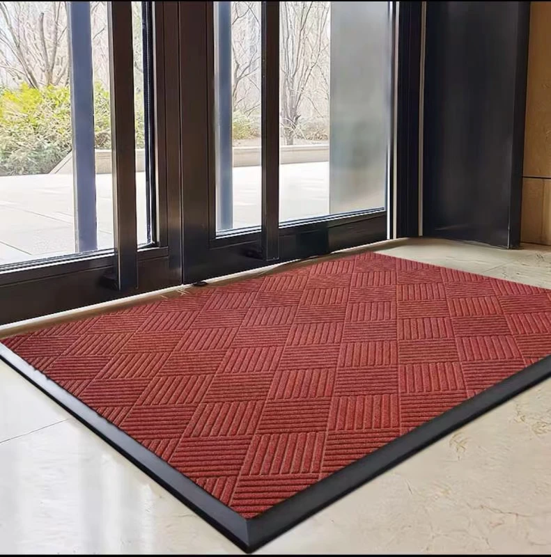 Non-Slip  Commercial Washable Polypropylene Indoor And Outdoor Eco-friendly rugs floor mat