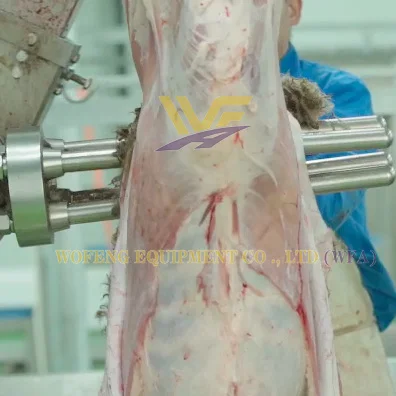 Sheep Slaughtering Line With Goat Skin Removal Machine Livestock Abattoir Equipment