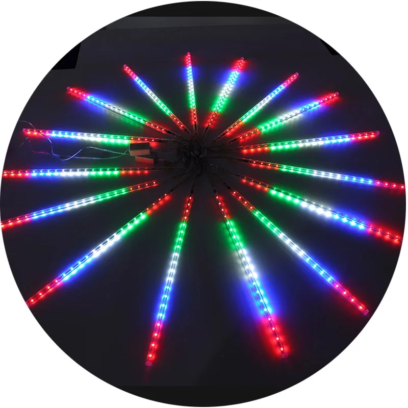 luz de meteoro 50cm waterproof led meteor shower light cold white decoration light for xmas