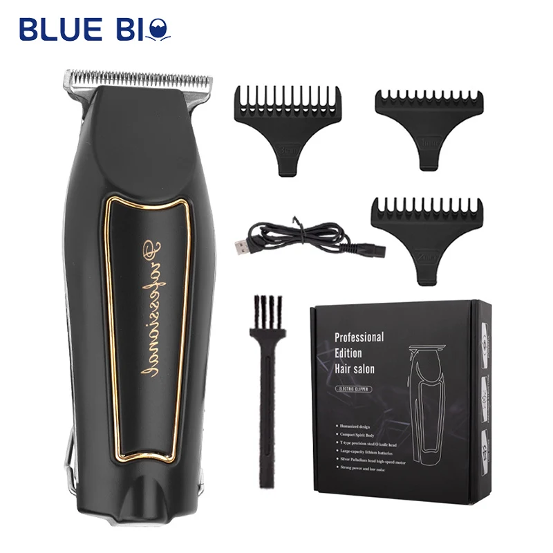 USB Rechargeable T Shape Liners Beard Oil Head Men Edge Trimmer Clippers