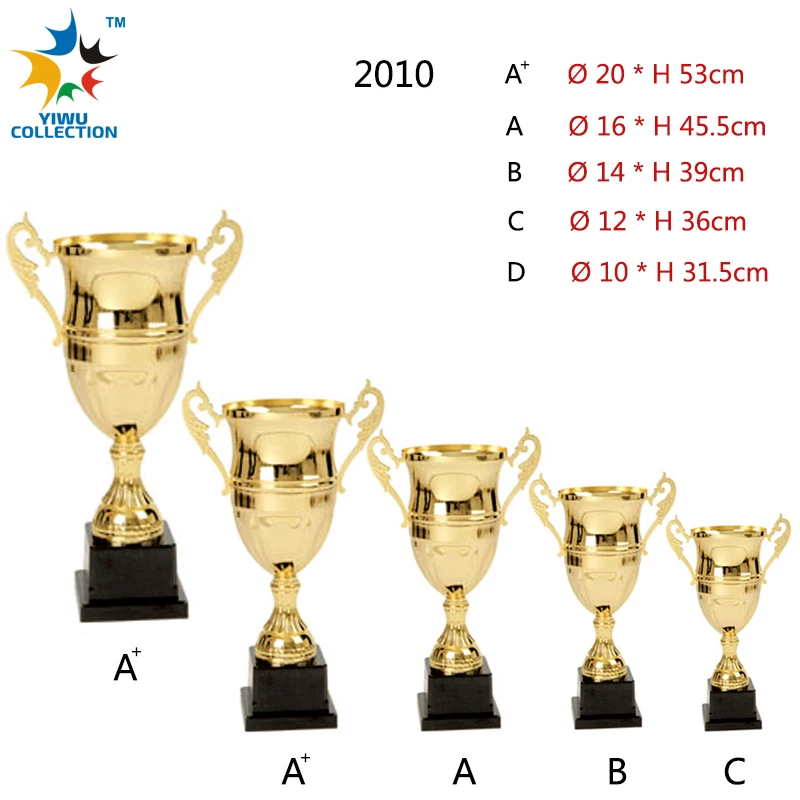 Trophy Cup Metal Cup Trophy Sliver Gold Plated Award Golf Medals Unique Custom Designed Graduation Trophy