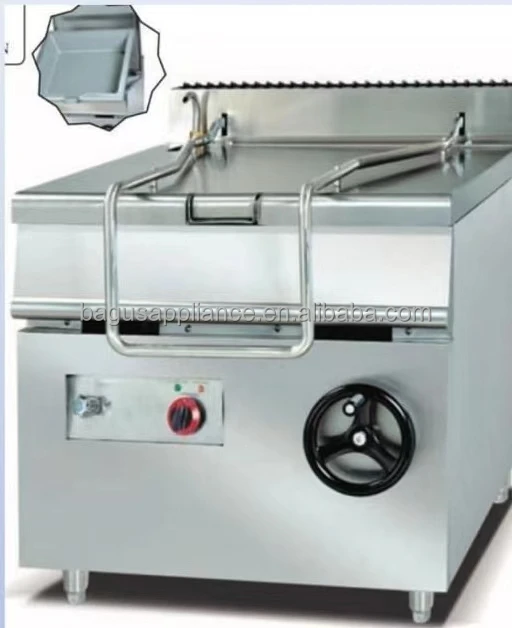 Freestanding Commercial gas tilting braising pan Hotel Kitchen Equipment