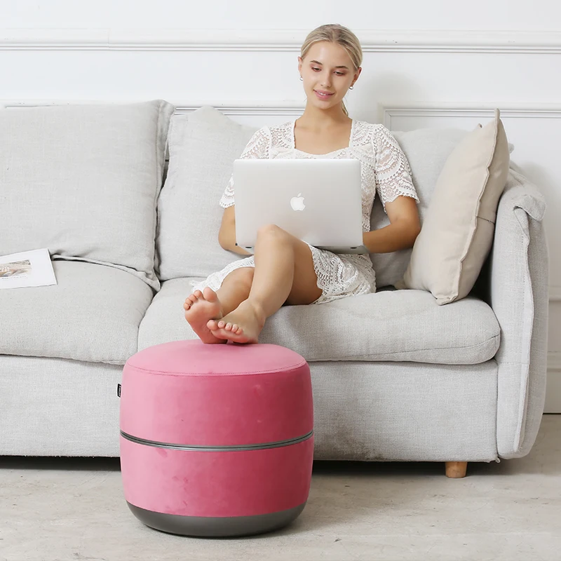 Remote Control Shitasu Air Pressure Massager Leg Foot Massager Electric Full Foot Scraping Round Seated Cloth Footstool