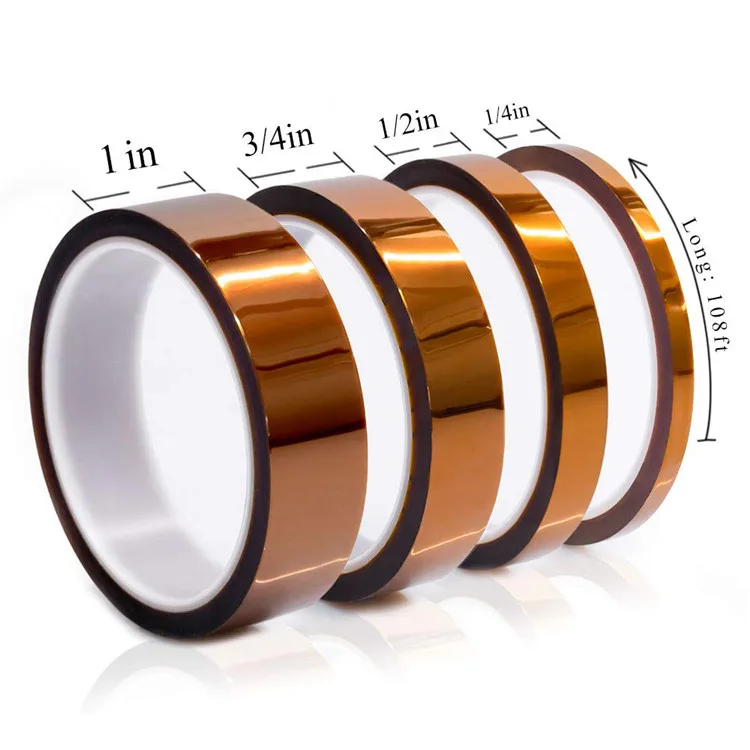 China high thermal adhesives custom golden finger electric polyimide kaptone tape