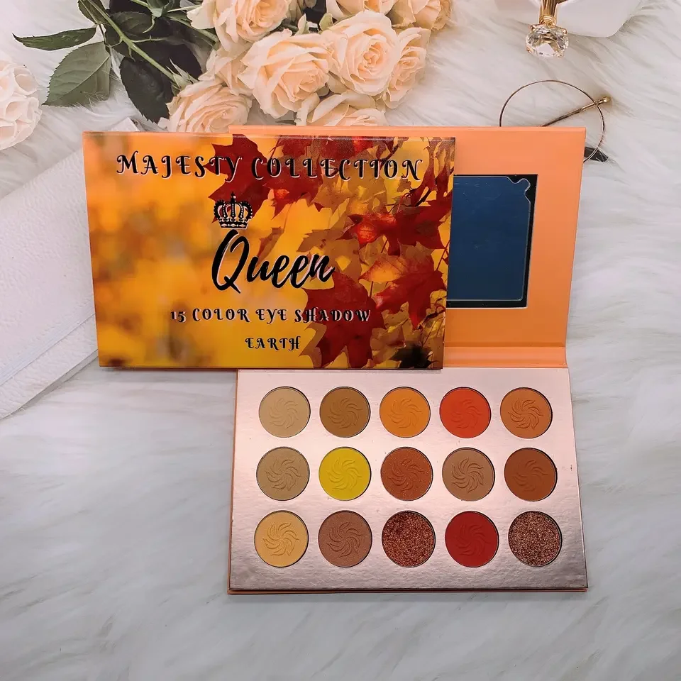 Very nice bamboo container artist makeup mixing beauty eyeshadow palette  with good quality