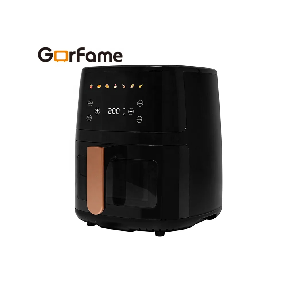 Digital Screen 4.5L Large Visible Window Fryer with 7 Colorful Preset Menus Electrical Air Fryer