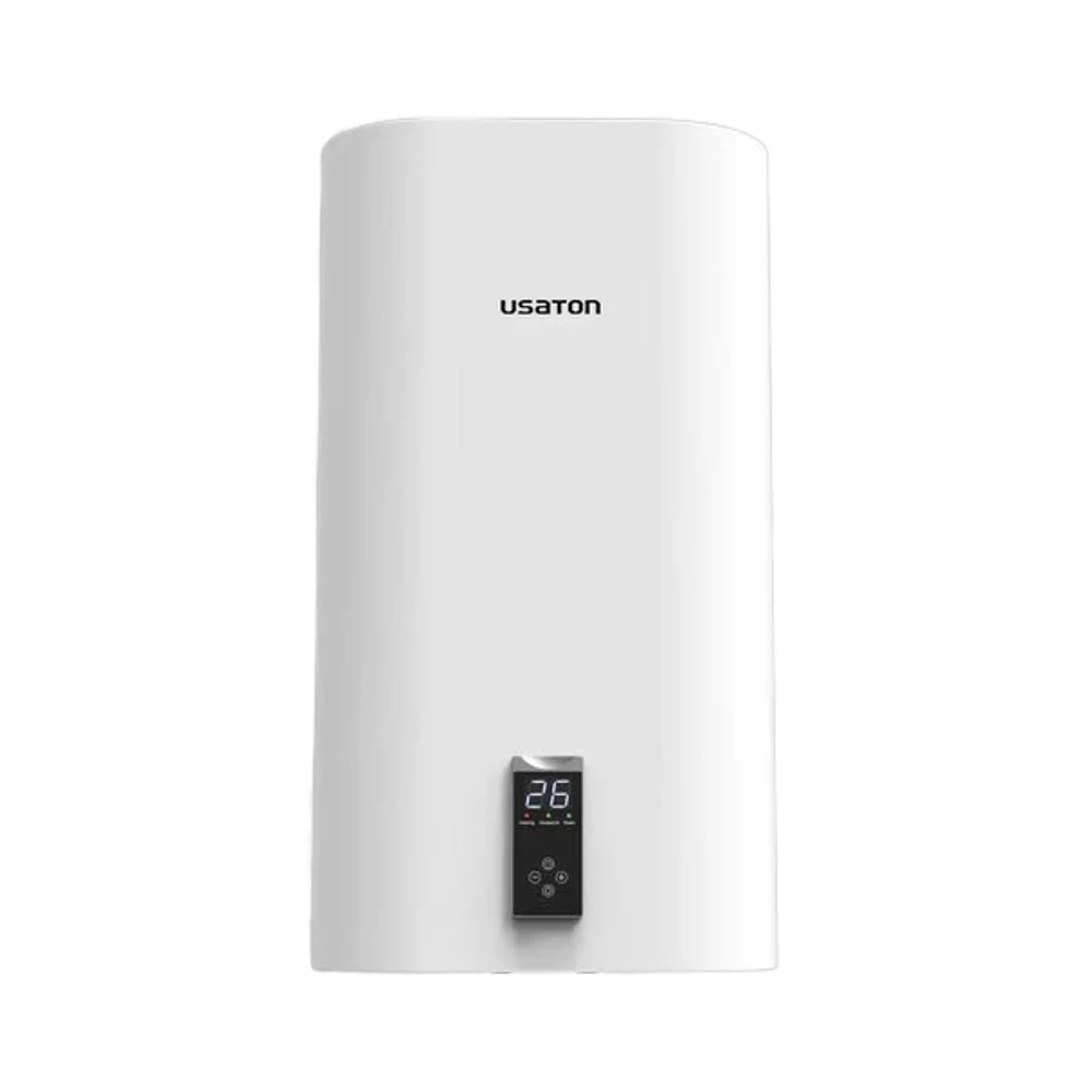 High-Class Electric Water Heater 30L/50L/80L/100L Storage Geyser LED Temperature Slim Flat Thermostat Double Tank Home Use