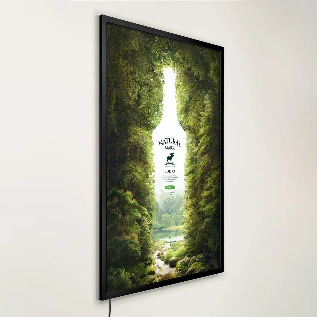 Factory Wall Mounted A1 A2 A3 A4 Ultra Thin Lightbox Slim Led Restaurant Menu Light Box