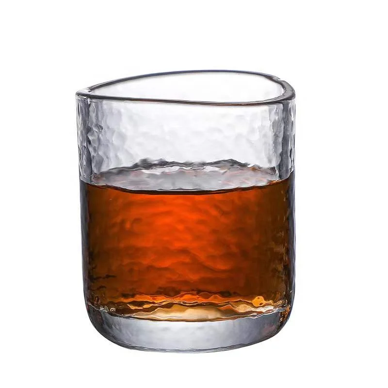 European Style Glass Coffee Cup Hammered Nest Tea Cup 100Ml