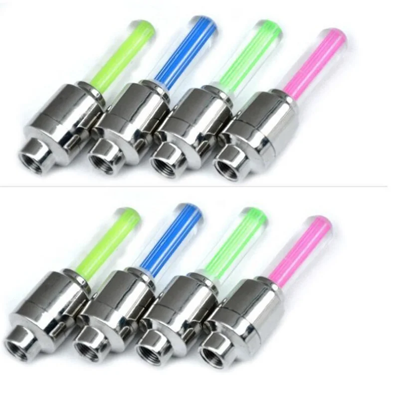Car Wheel Led Light Motorcycle Bike Light Tire Valve Decorative Lantern Tire Valve Flash Strobe Light 4 Colors