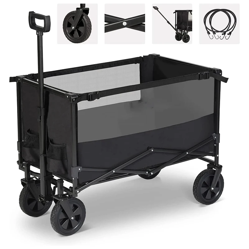 Wholesale Iwayman Collapsible Foldable Wagon With 220lbs Weight Capacity