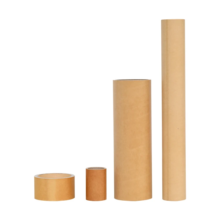 Round Shape Cylinder Customized Sizes Durable Recycled Kraft Resin Paper Tube For Lithium Battery Separator