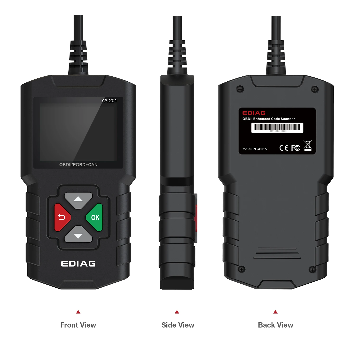  Ediag YA201 читатель Кода OBDII/EOBD (система бортовой диагностики YA-201 Авто диагностический инструмент поток данных сохранения/воспроизведение OBD2