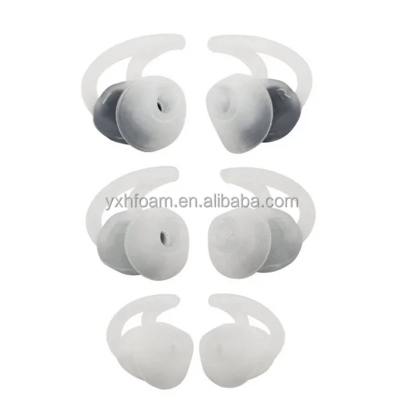 Silicone Sleeve Earbuds Ear Buds Ear Tips Compatible with QC20 QC30 Earphone Repairing Parts Spare Parts