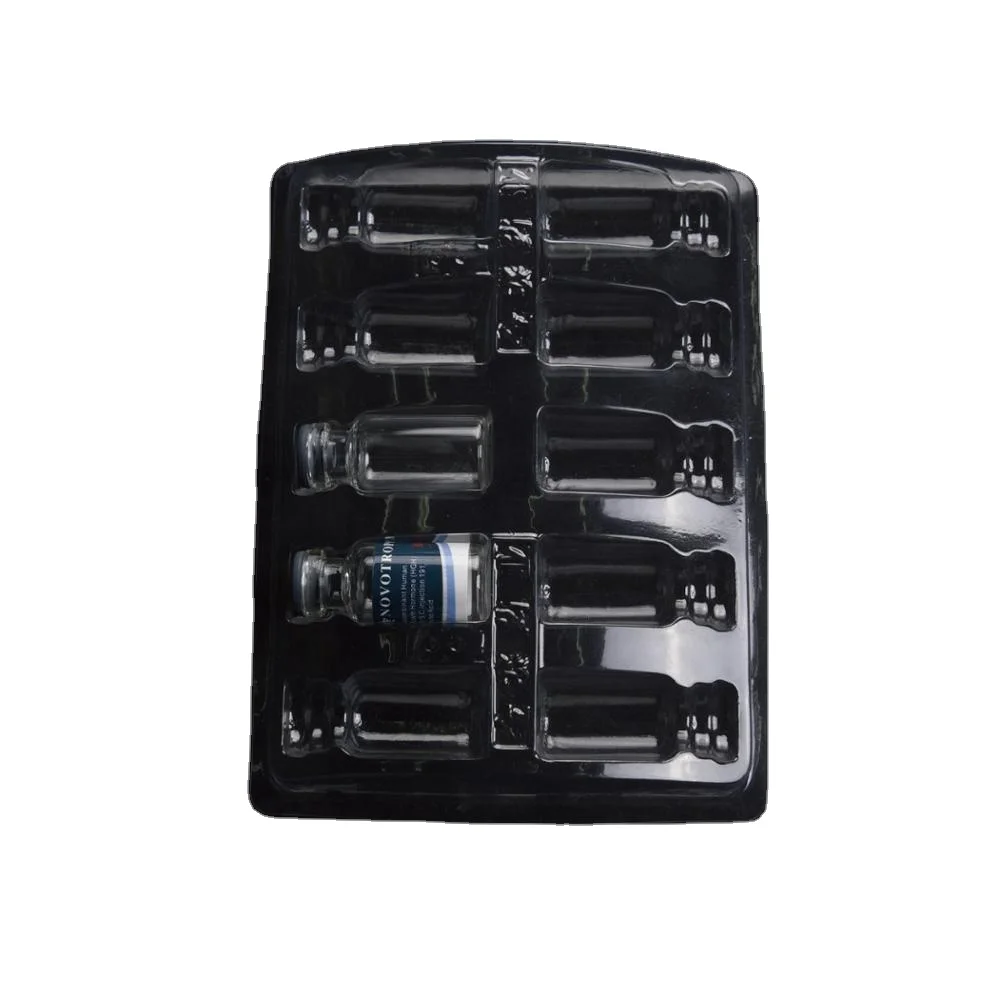 Top quality blister packing plastic vial trays for 2ml /3 ml/10ml glass vials