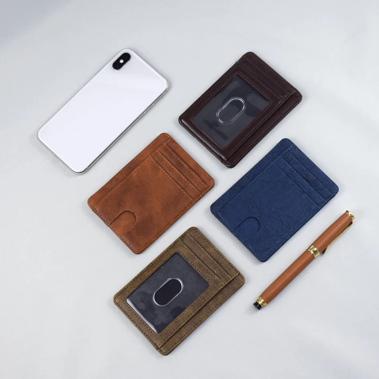 
Hot sale PU Wallet Credit Card Holder - RFID Blocking Slim Wallet for Men and Women 