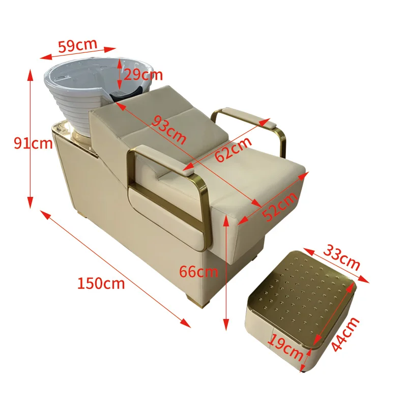 Factory Price beauty Salon Furniture Hair Salon barber shop Shampoo Bowl Black Backwash Shampoo Chair