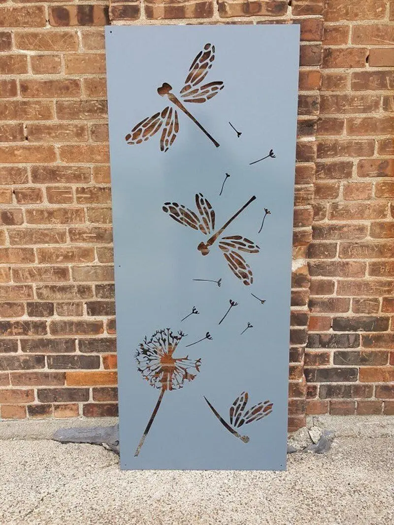 Wholesale Home Decor Room Dividers Partition Standing Metal Leaf Folding Screen