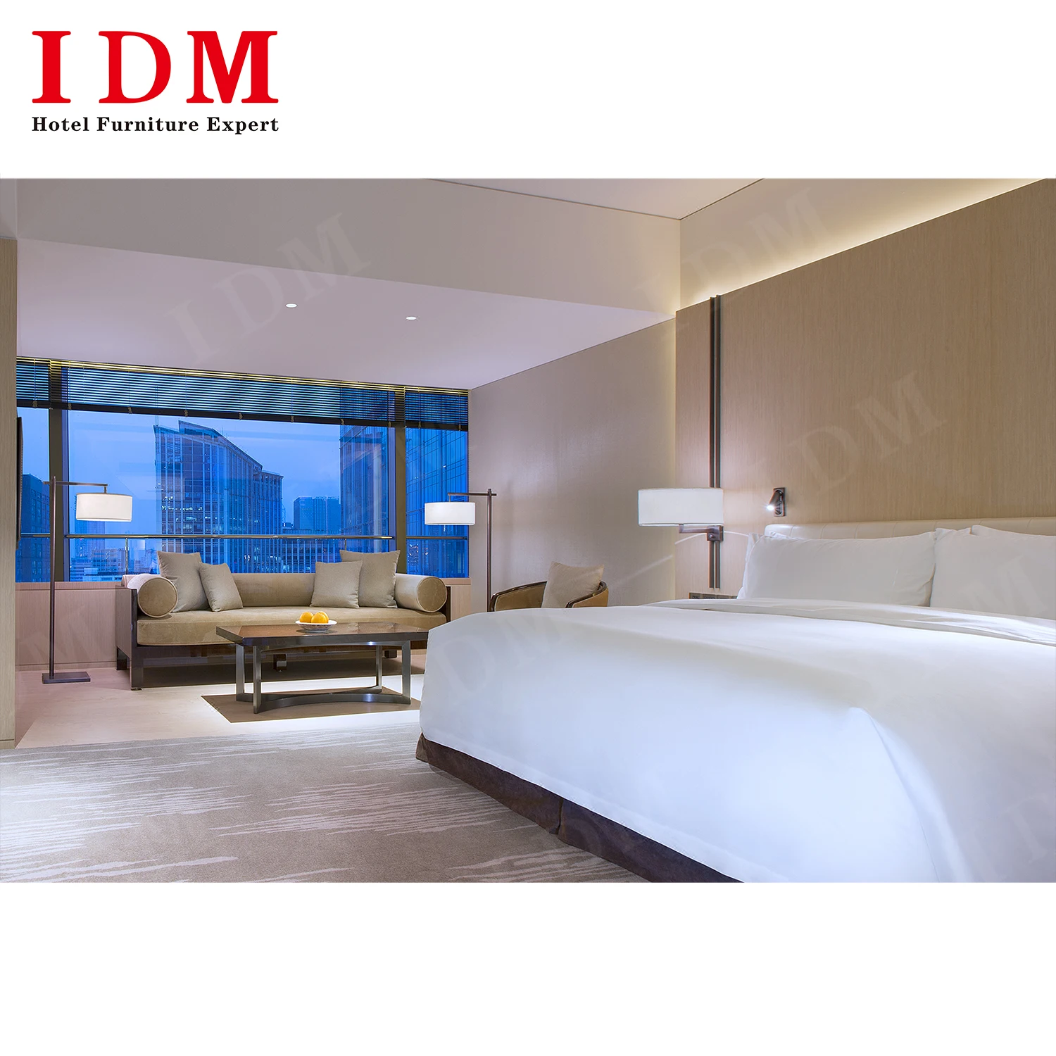 High quality hotel furniture production bespoke 5 star hotel suites design bedrooms