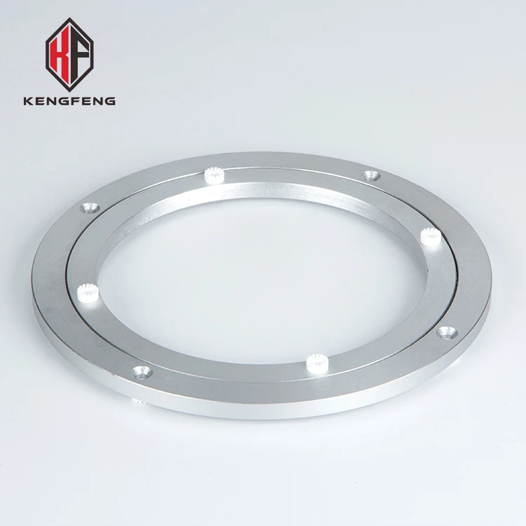 360 degree non return silver aluminum turntable bearing furniture dining table 5 inch lazy susan swivel bearings