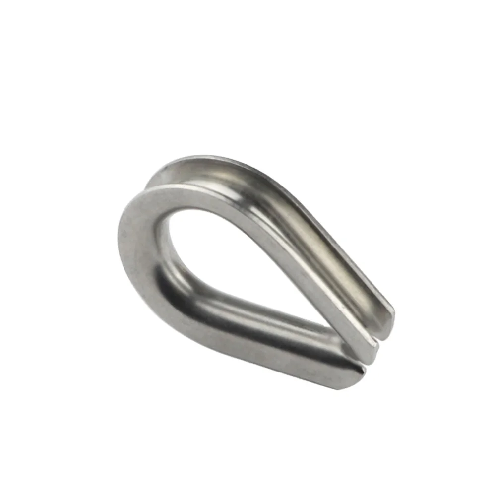 Stainless Steel Capel Thimble Loop Clevis Guy Wire Thimble Open End Slips Connection Electric Power Fittings