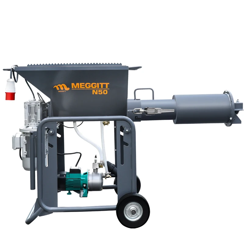 N50 3Phase 380V 2.2KW 50L high flow horlizontal fully automatic horizontal  putty  motar plaster mixer machine