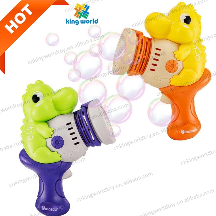 Automatic 10-hole Dinosaur Bubble Gun Toy Kids Garden Soap Water Toys Summer Leak-proof Dino Bubble Machine Toys