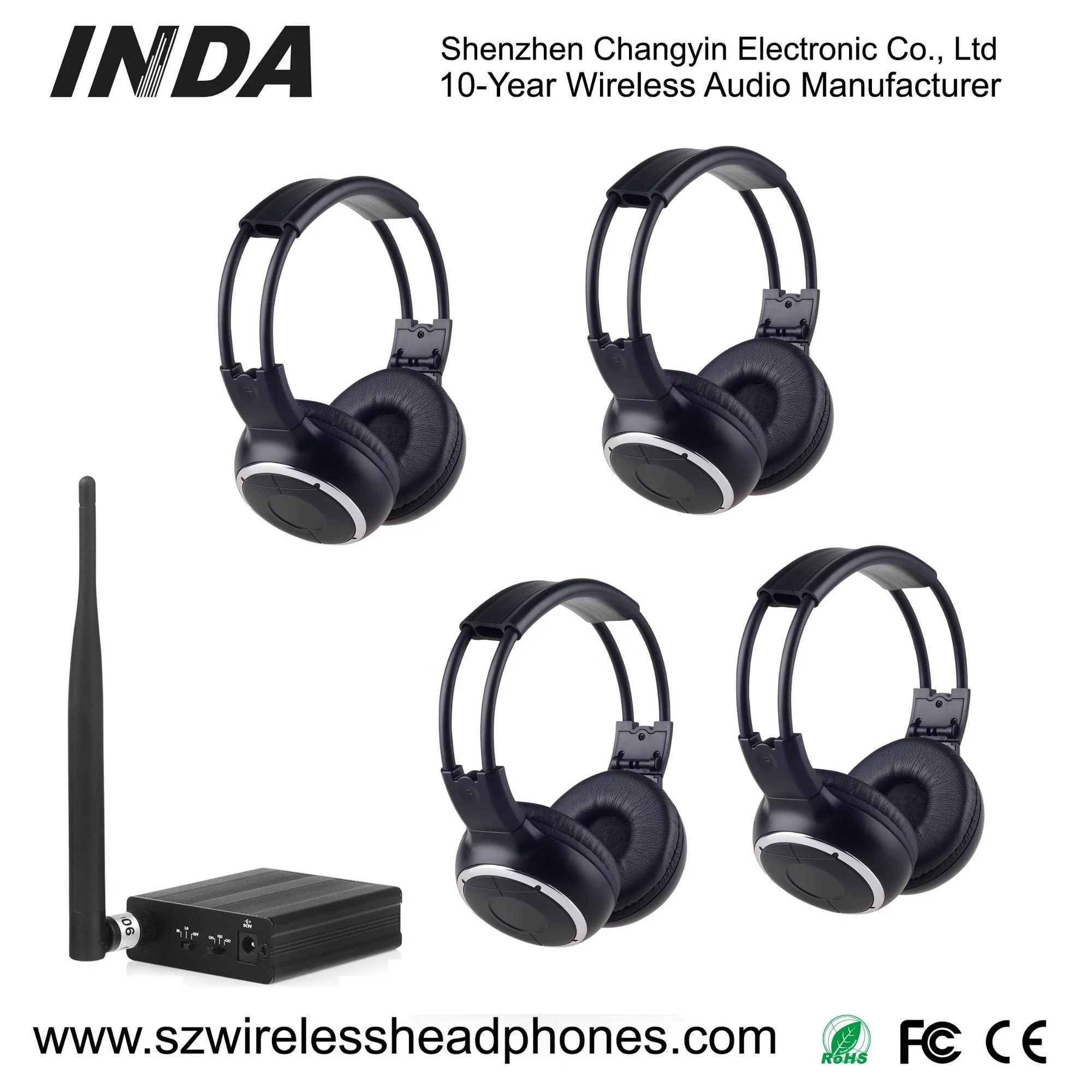 Built with lithium battery TX-3CH Silent Disco Transmitters  For Silent Disco Headphones