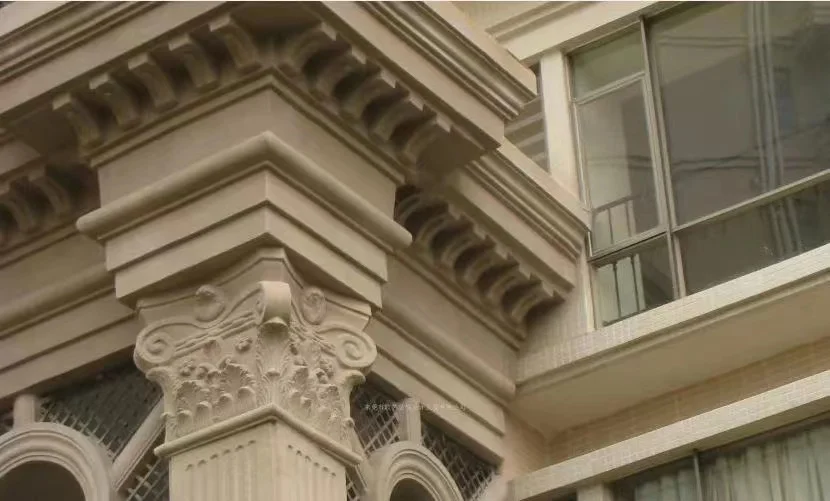 Manufacturers wholesale exterior wall decoration GRC eave line modeling