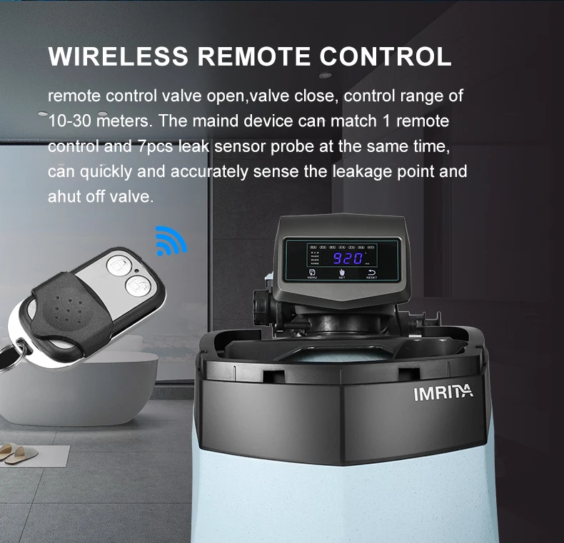 New Models IMRITA Multiport Automatic 2-3Ton Leak Prevention Monitoring Water Softener Valved Softener Control Valve