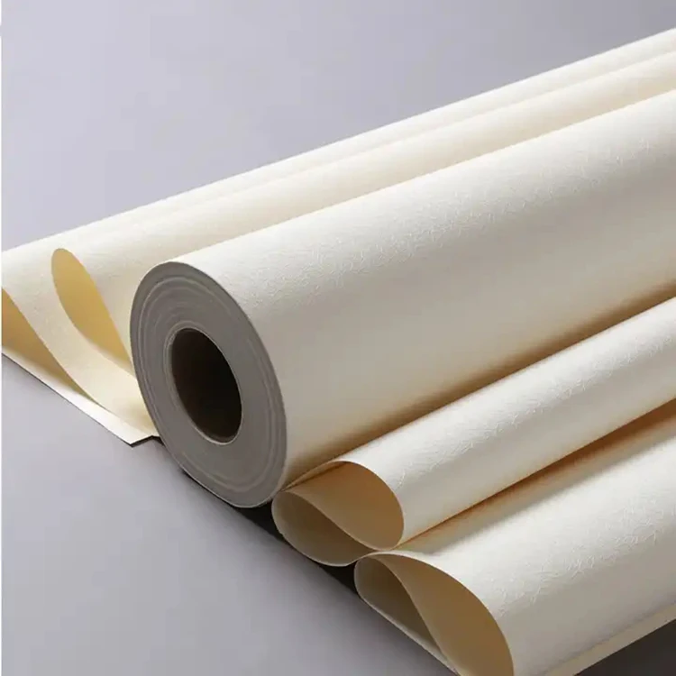 Factory Price Waterproof Moisture-Proof Printable White With Vertical Stripe Embossed Texture Matte Wall Paper Wallpapers