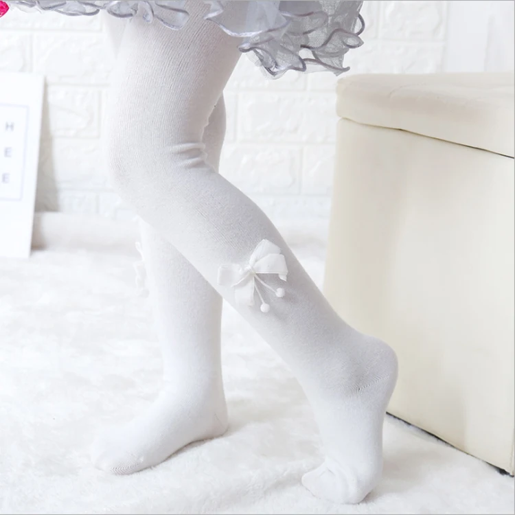 New Cheap Long Socks For Baby Girl Stockings Children Pantyhose With Bows Baby Tights And Socks