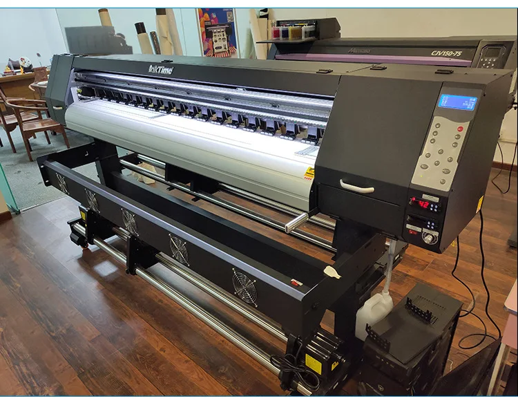 IT-E1802 high quality industrial 1.8m Inkjet eco solvent printer with dx5 Double head for soft film printing