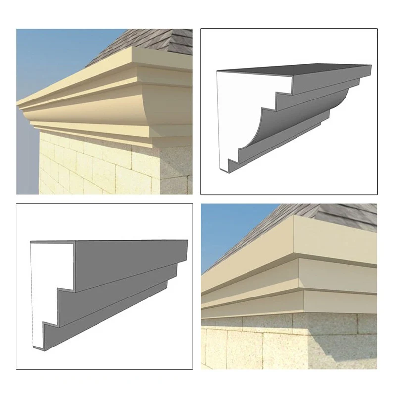 New Design EPS Roman Special Cement Mortar eps Cornice For Exterior Wall Decoration