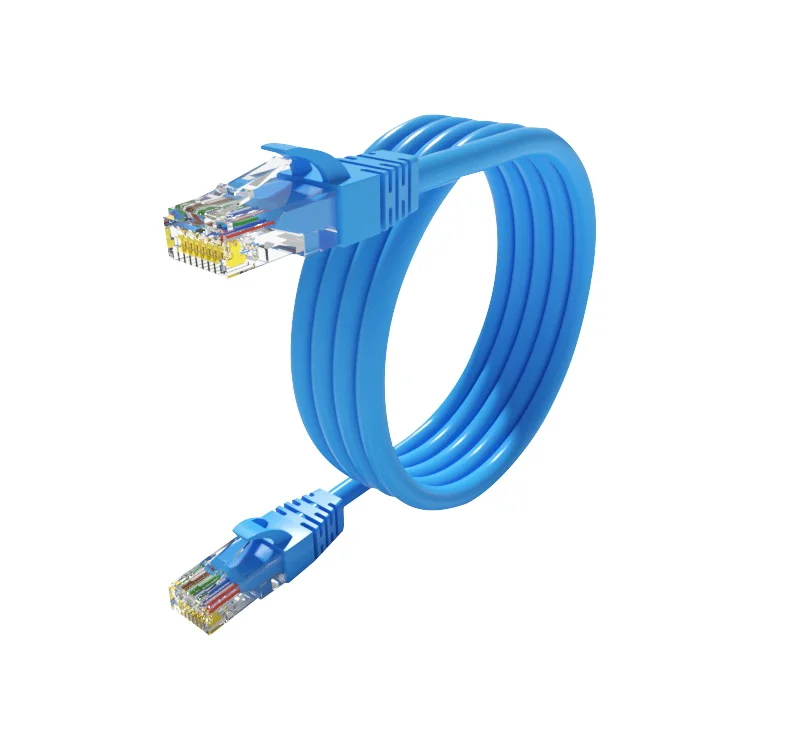 1m 2m 3m 5m 10m 20m RJ45 UTP Cat6 Utp Patch Cord Copper Network Cable PVC Jacket CE Certified 26awg Cat5E UTP