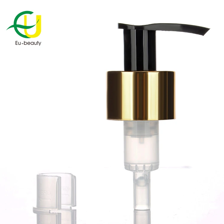 EU-Beauty 28/410 Shampoo Dispenser Plastic Lotion Dispenser Pump gold black Lotion Pump For Shampoo Bottle