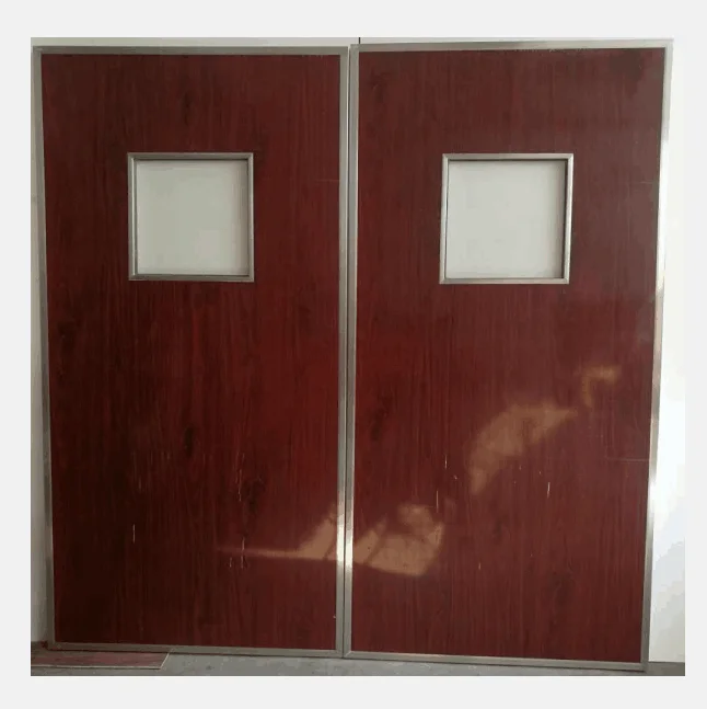 manual open double swing door as operating theatre doors,ICU sliding door