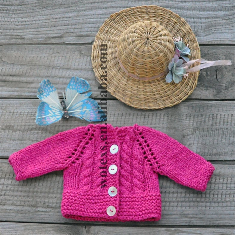 DC027 handmade crochet 15 inch toy girls sweater knitted jacket for dolls knitting dolls sweater lace doll dress