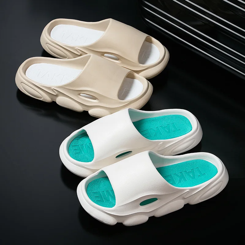 Fashion Beach Thick Soles Designer Do Your Own Logo Custom Men EVA Slides Unisex Sandals Slippers Custom Men
